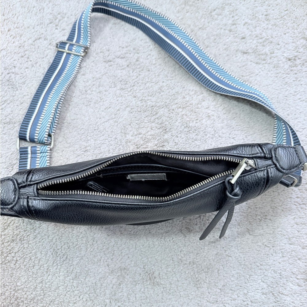 Anthropologie Mini Luna Black Leather crossbody Bag - Picture 4 of 6